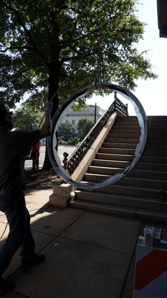 Clock Tower Clock Restoration illuminated automatic GPS by Lumichron Sidney Yates building Washington DC