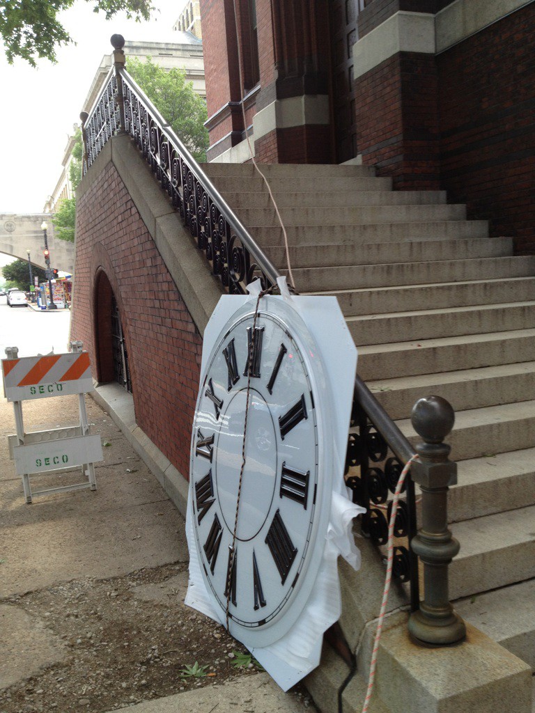 Clock Tower Clock Restoration illuminated automatic GPS by Lumichron Sidney Yates building Washington DC