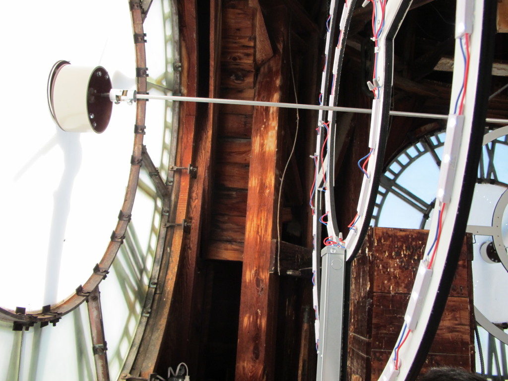 Tower Clock restoration illuminated automatic GPS by Lumichron