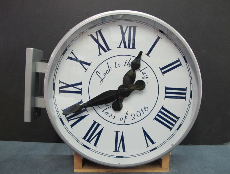 photo30 bracket clock John Thomas Dye School, Bel-Air, 11414 Chalon Rd, Los Angeles, CA 90049