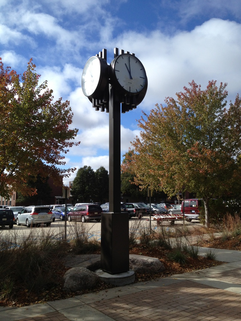 Vernon H. Koehler Memorial Clock, Concordia University, installed 10-12-2016. 