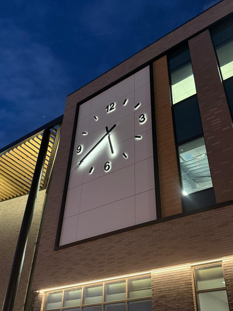 Illuminated marker clock