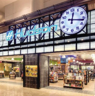 Airport clock at Hudson News